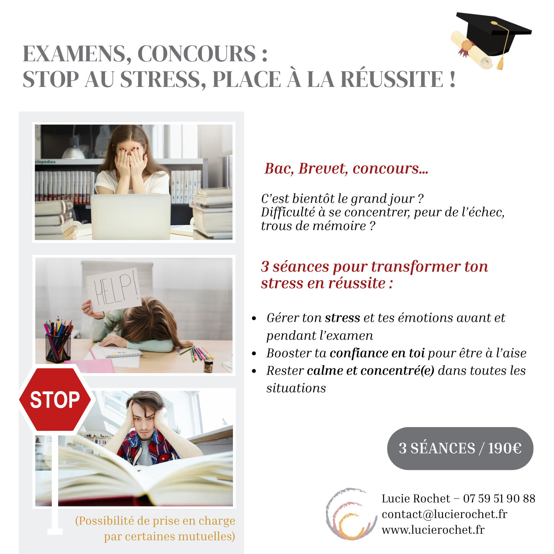 Examens, concours : stop au stress, place à la réussite !